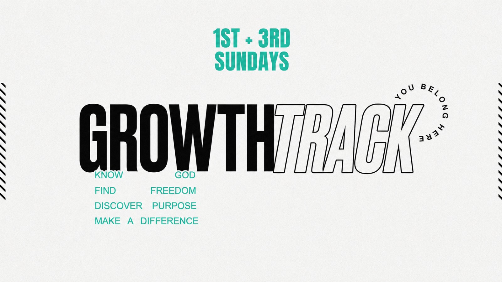 Growth Track on the first and third Sundays