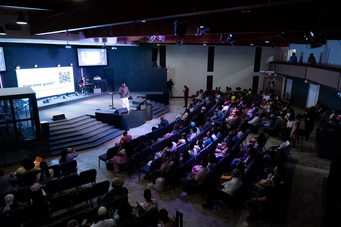 The Vertical Tampa congregation gathered for a Sunday service
